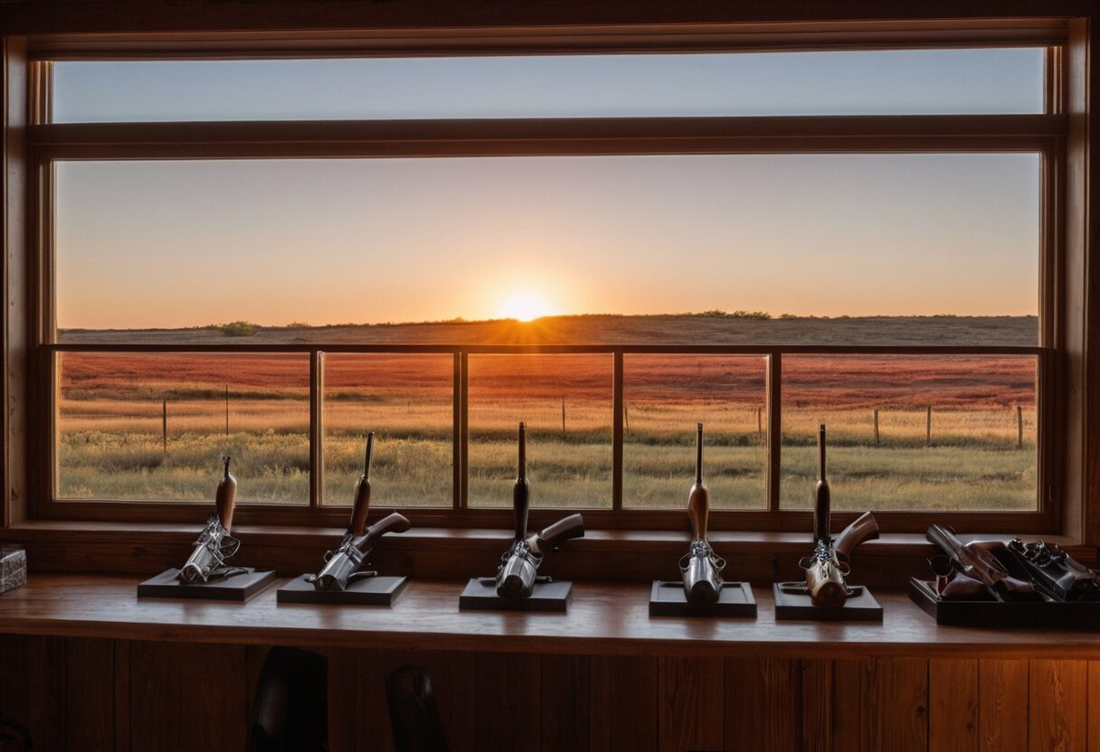 Best gun stores in Oklahoma: Tulsa gun shop showroom interior