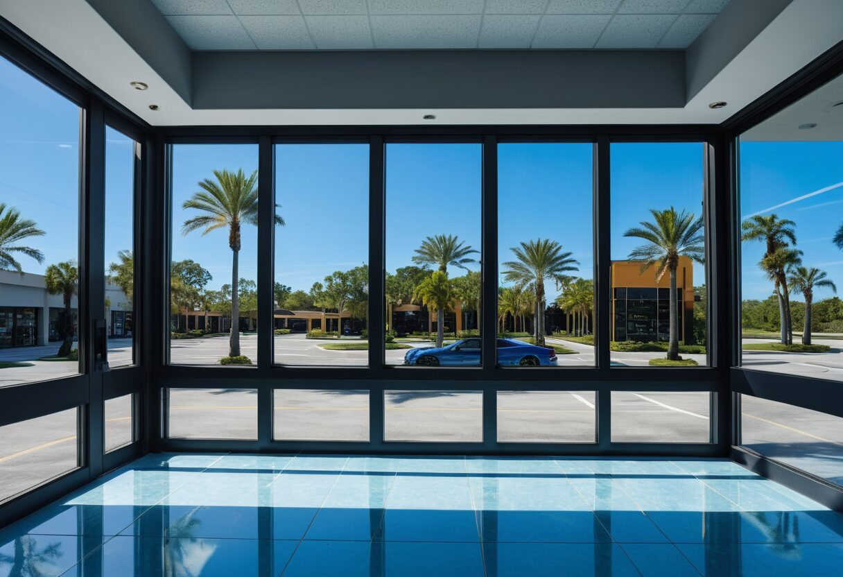 Best gun stores in Florida, interior of a Tampa FFL dealer with display counter