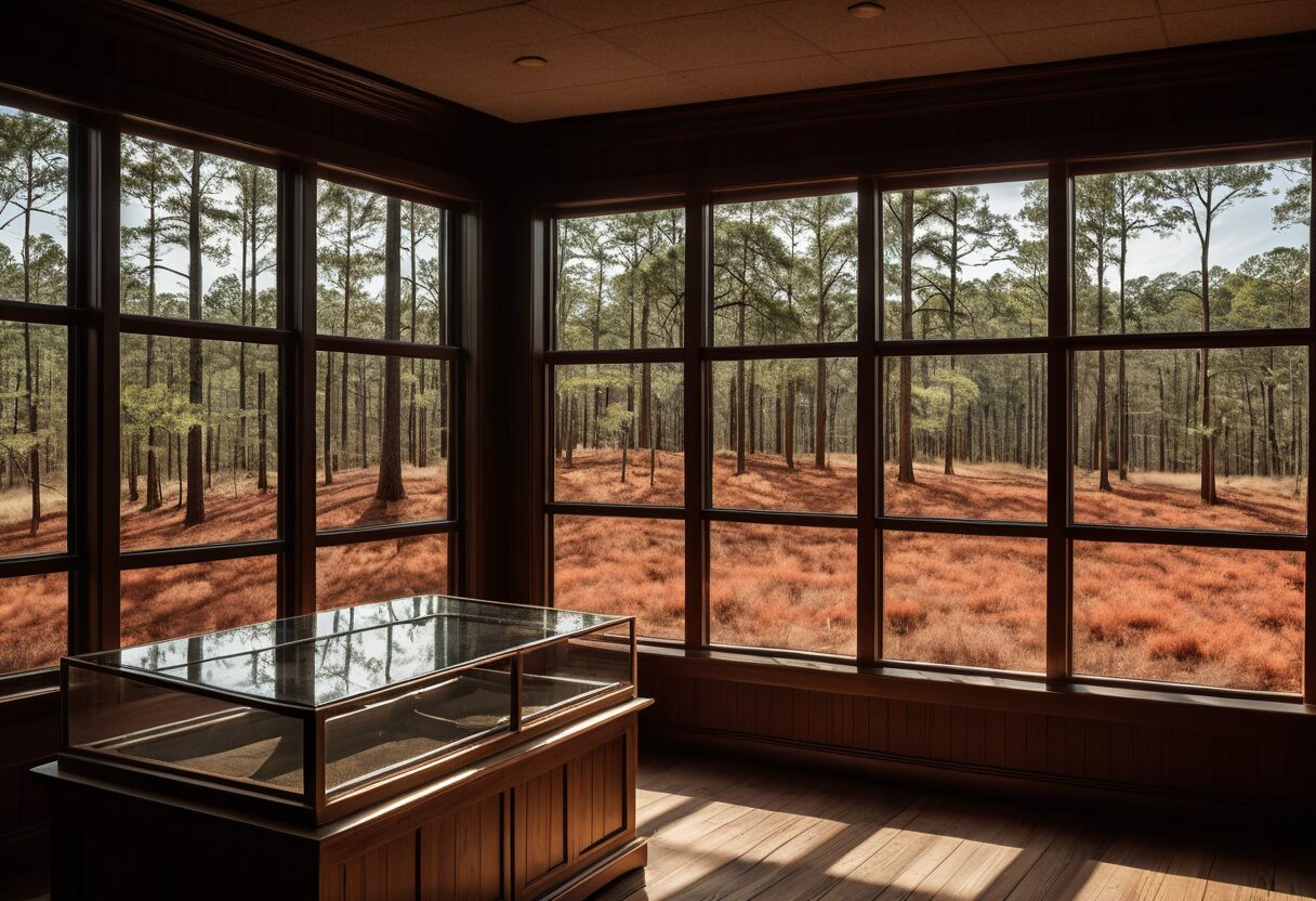 Best gun stores in Georgia, interior of an Atlanta metro FFL dealer with display counter