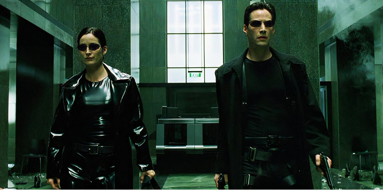 The Guns of The Matrix (1999): Every Weapon Identified 34 The Matrix Neo guns lots of guns armory virtual training