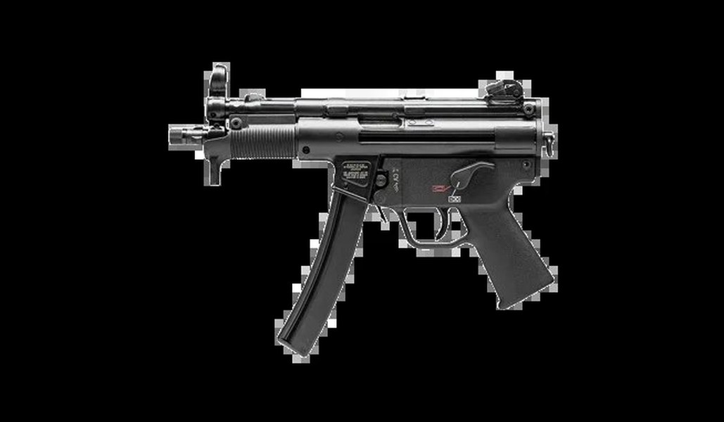 The Guns of The Matrix (1999): Every Weapon Identified 33 HK MP5K Heckler Koch Trinity Matrix lobby scene
