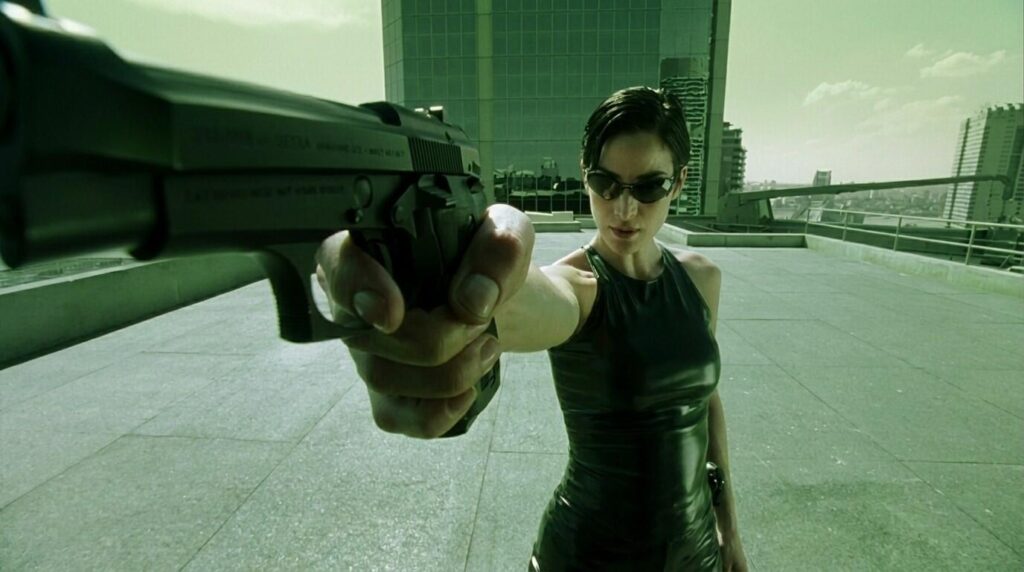 The Guns of The Matrix (1999): Every Weapon Identified 29 Trinity blasts agent with her Beretta 92 FS in the Matric