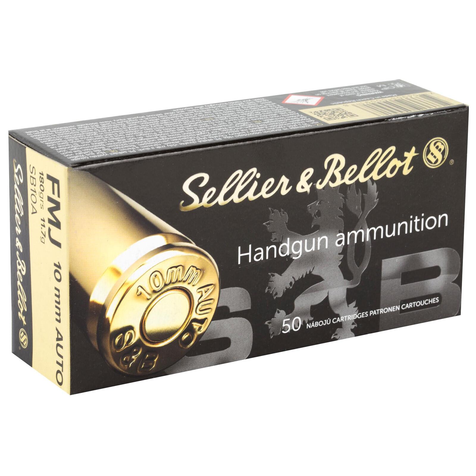 Best 10mm Ammo (2026): Self-Defense, Hunting, and Range 19 Sellier and Bellot 10mm 180gr FMJ ammo