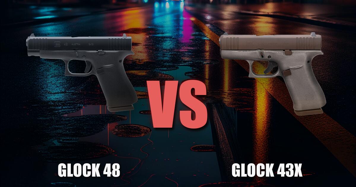Glock 48 vs Glock 43X slimline 9mm comparison