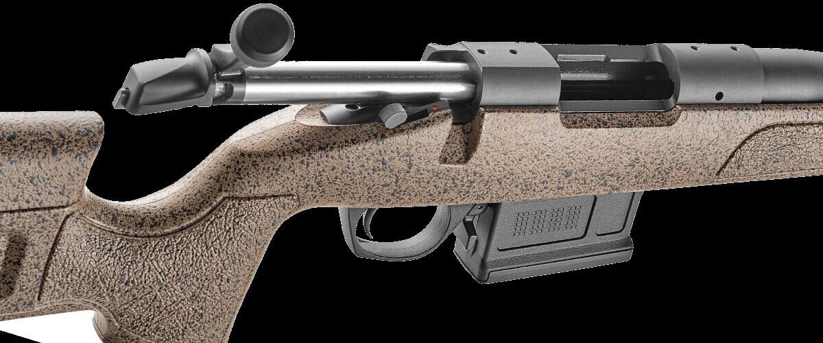Bergara B-14 HMR Review (2026): 600-Round Test of the Sub-MOA Precision Rifle Under $1,100 12 Bergara B-14 HMR action with bolt open, two-lug push-feed visible