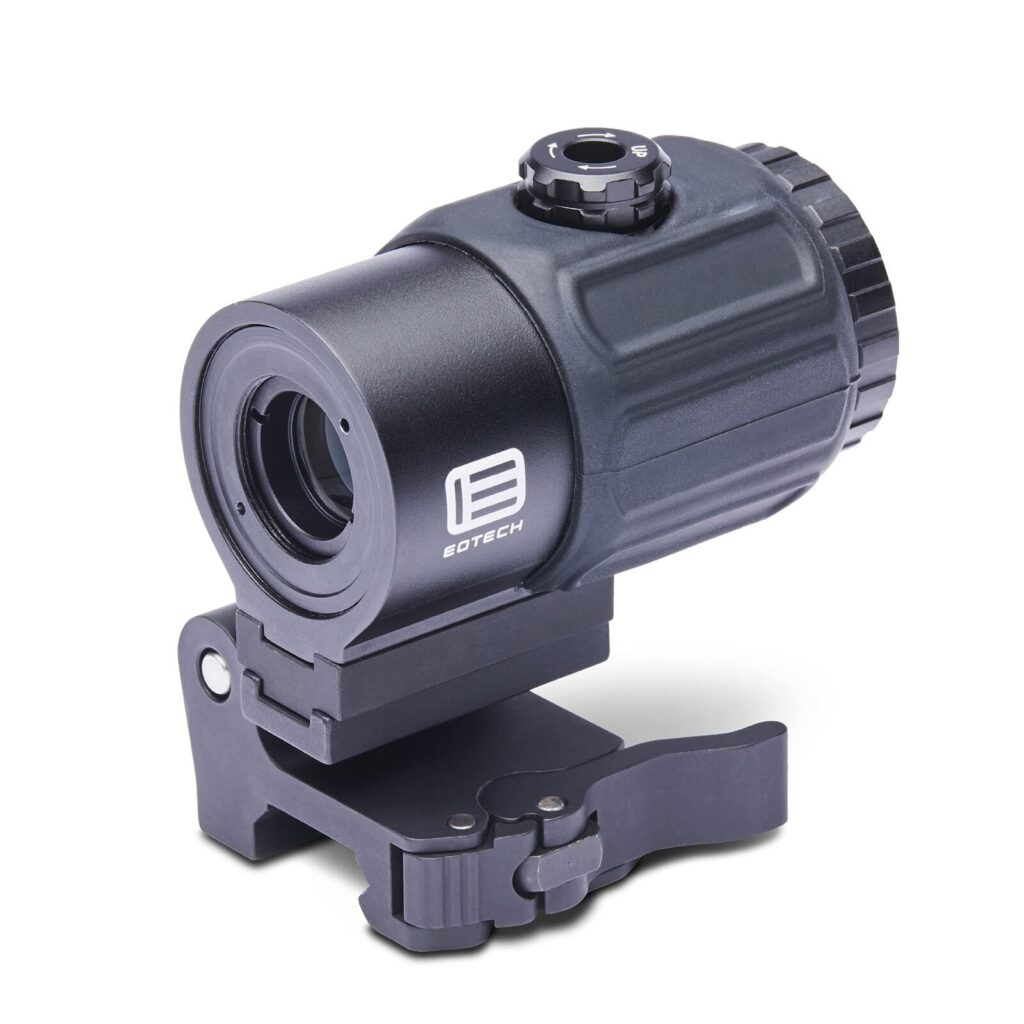 Gun Optics Guide (2026): Red Dots, Scopes, LPVOs, and Sights for Every Platform 32 EOTech G43 prism magnifier flip to side mount