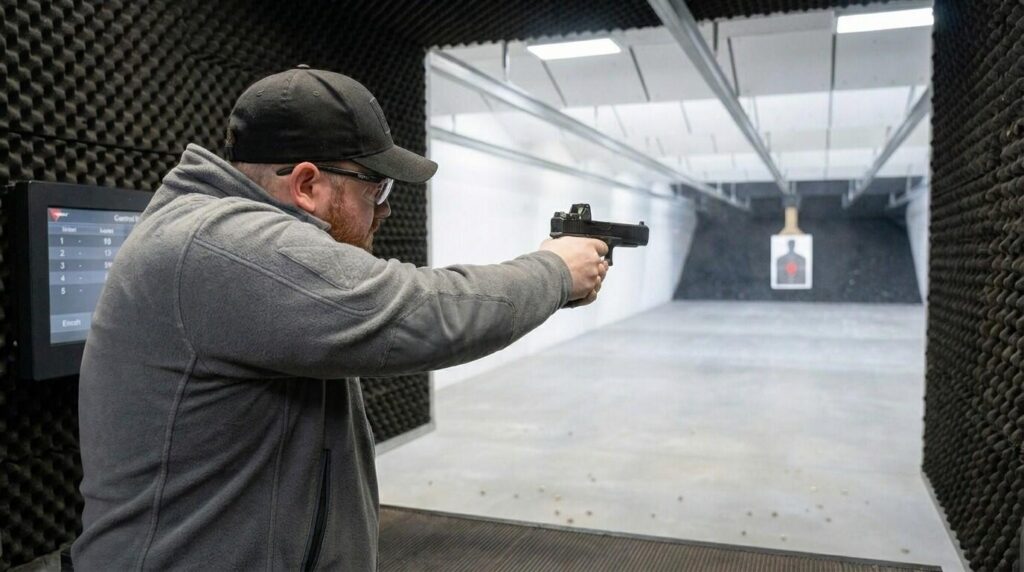 2011 vs Glock for USPSA: Which Should You Buy? 3 A Glock 34 competition pistol at the range