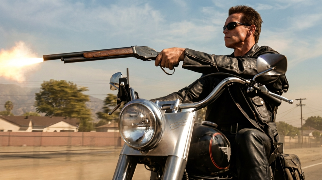 The Guns of The Terminator (1984 & 1991): Every Weapon Identified 19 Winchester lever loop shotgun - The Guns of Terminator