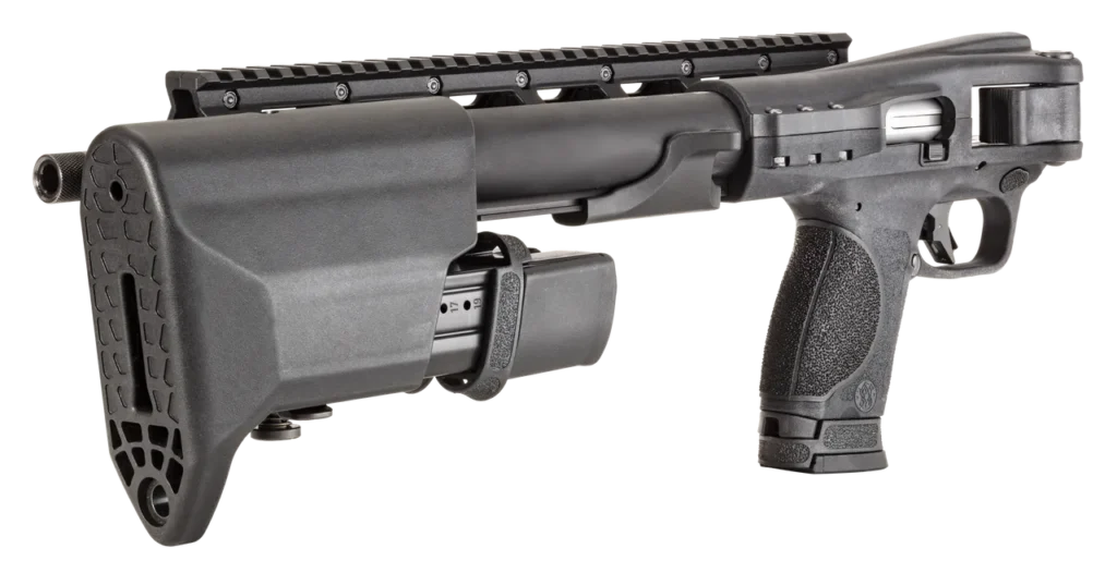 Smith & Wesson M&P FPC Review: The 9mm Folder That Actually Works (2026) 3 S&W M&P FPC 9mm folding rifle, folded ready to stow