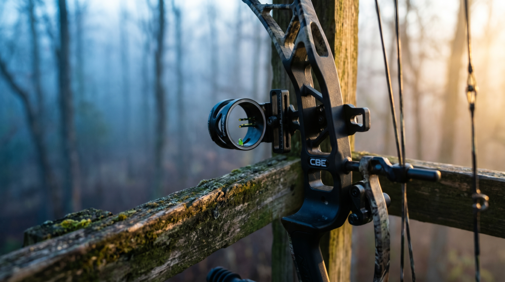 Best Bow Sights (2026): Single-Pin, Multi-Pin, and Electronic Ranked 7 CBE Engage Hybrid bow sight — fixed pin and slider combo
