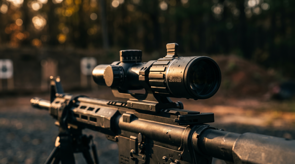 10 Best LPVOs in 2026: Tested and Ranked 20 Burris RT-6 1-6x24 LPVO rifle scope mounted on AR-15 at golden hour range