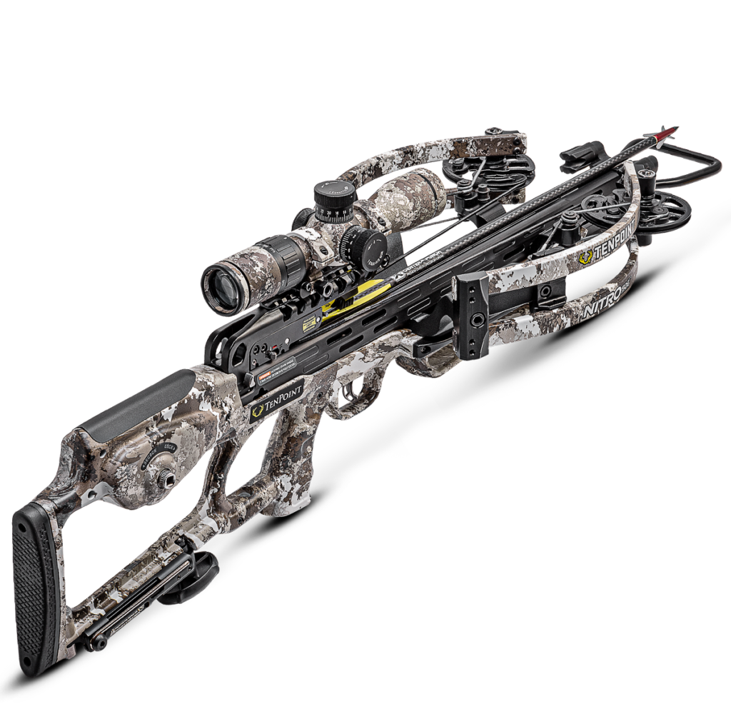 Best Crossbows (2026): Hunting, Speed, and Stealth Ranked 12 TenPoint Nitro 505 reverse-draw crossbow with ACUslide cocking system — 505 fps with TriggerTech and proven Reverse Cam technology