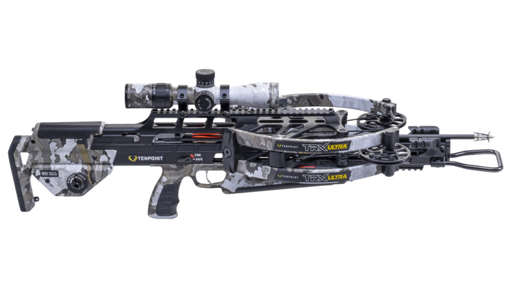 Best Crossbows (2026): Hunting, Speed, and Stealth Ranked 10 TenPoint TRX Ultra crossbow in Veil Stoke camo — 2026 flagship reverse-draw at 515 fps, the fastest production crossbow on the market