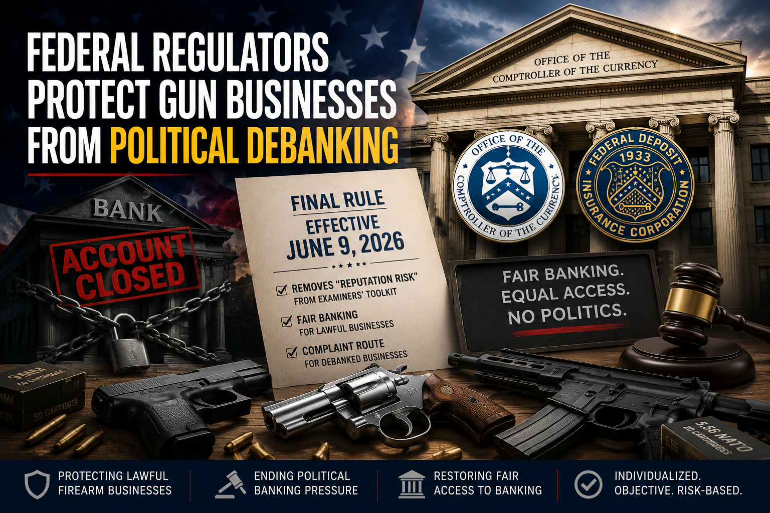 debanking firearms companies now not cool