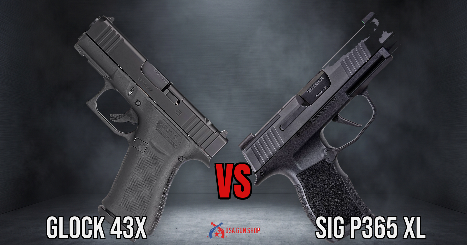 Glock 43x Vs Sig P365 Xl comparison