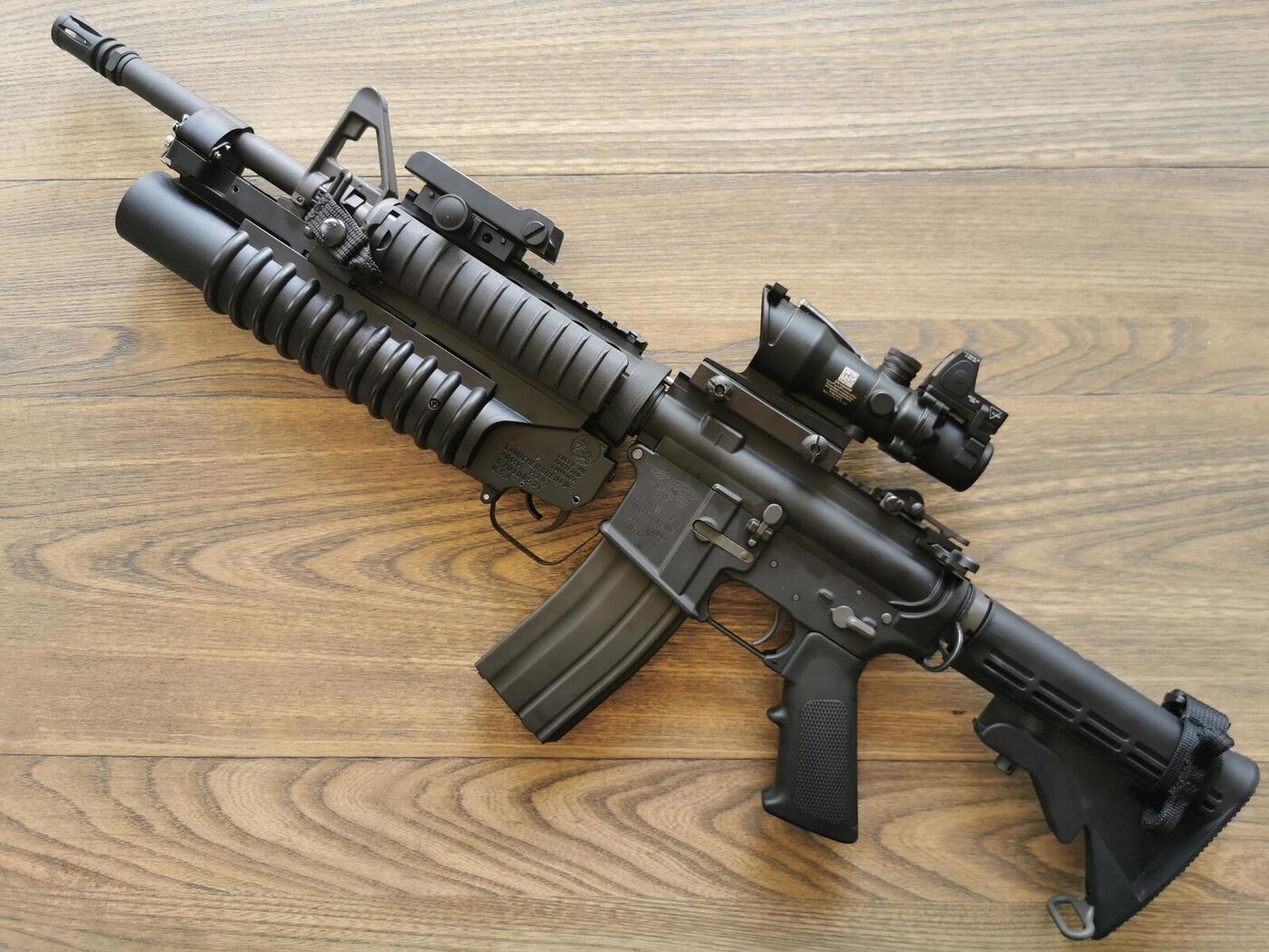 The Guns of Scarface (1983): Every Weapon Identified 21 Colt AR-15 SP1 with M203 Tony Montana little friend
