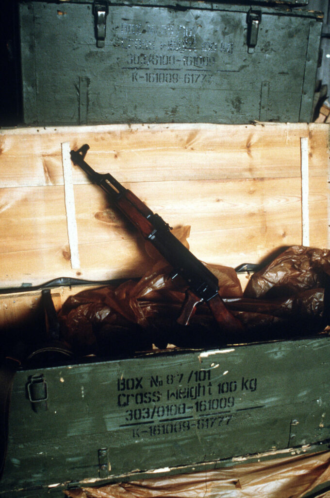 How Firearms Changed Warfare: From Muskets to Modern Combat (2026) 14 Soviet AK-47 assault rifle captured during Operation URGENT FURY in Grenada, 1983