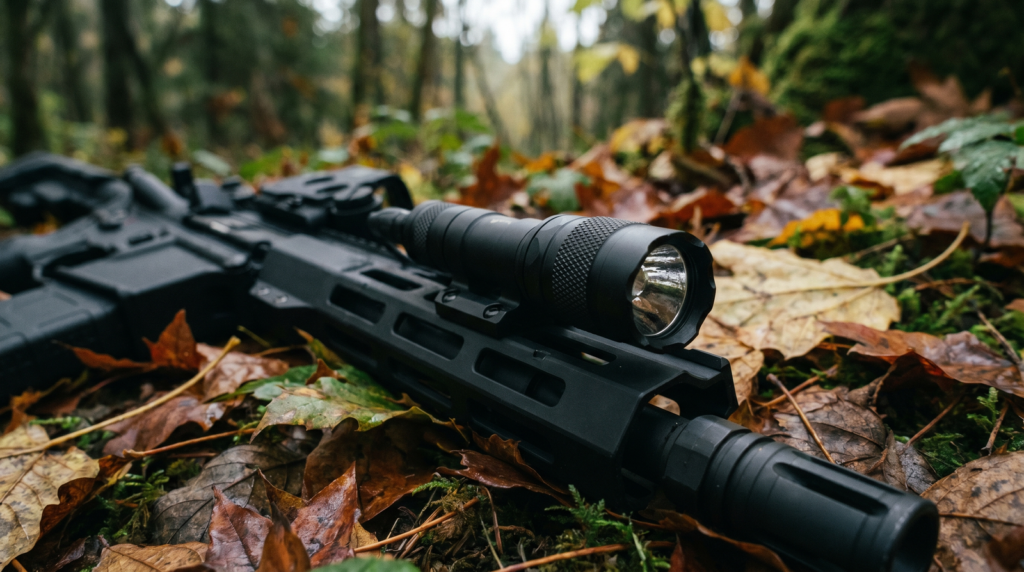 Best Weapon Lights in 2026: Pistol & Rifle Picks Tested 32 Arisaka 600 Series rifle weapon light with Malkoff E2HT head