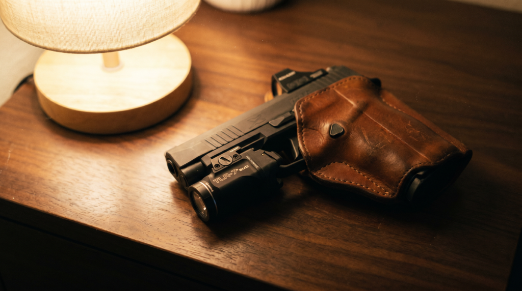 Best Weapon Lights in 2026: Pistol & Rifle Picks Tested 26 Streamlight TLR-7 Sub micro-compact pistol weapon light on Sig P365
