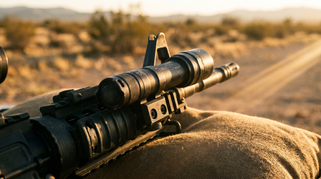 Best Weapon Lights in 2026: Pistol & Rifle Picks Tested 30 SureFire M600DF Scout duty rifle weapon light on M4 carbine