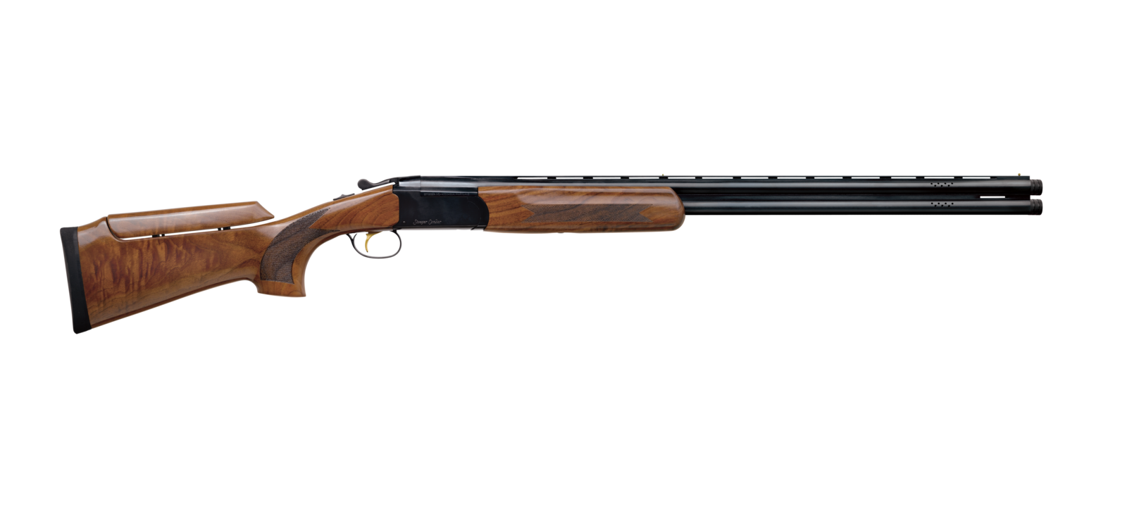 8 Best Over/Under Shotguns Under $1,000 in 2026 19 Stoeger Condor over and under shotgun lying in the bed of a dusty pickup truck with scattered shotgun hulls and rolled canvas tarp at blue-hour dusk with warm sodium-vapor camp light