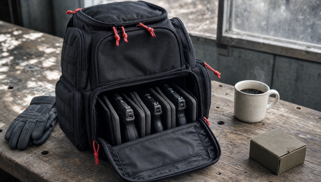 Best Range Bags for Women (2026): Functional Bags That Aren't Pink 10 GPS Outdoors Handgunner Backpack with pistol cradle system