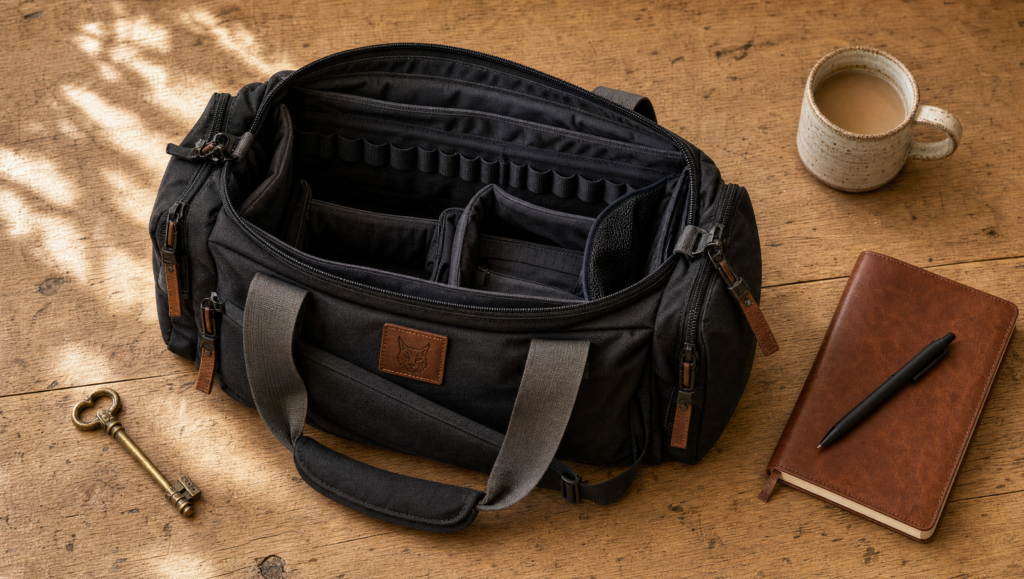 Best Range Bags for Women (2026): Functional Bags That Aren't Pink 15 Lynx Defense Concord range bag, woman-owned USA-made