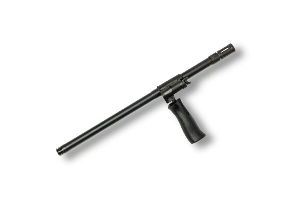 Steyr AUG A3 M1 Review (2026): 500 Round Test of the OG Bullpup 17 Steyr AUG quick-change barrel with forward grip detail