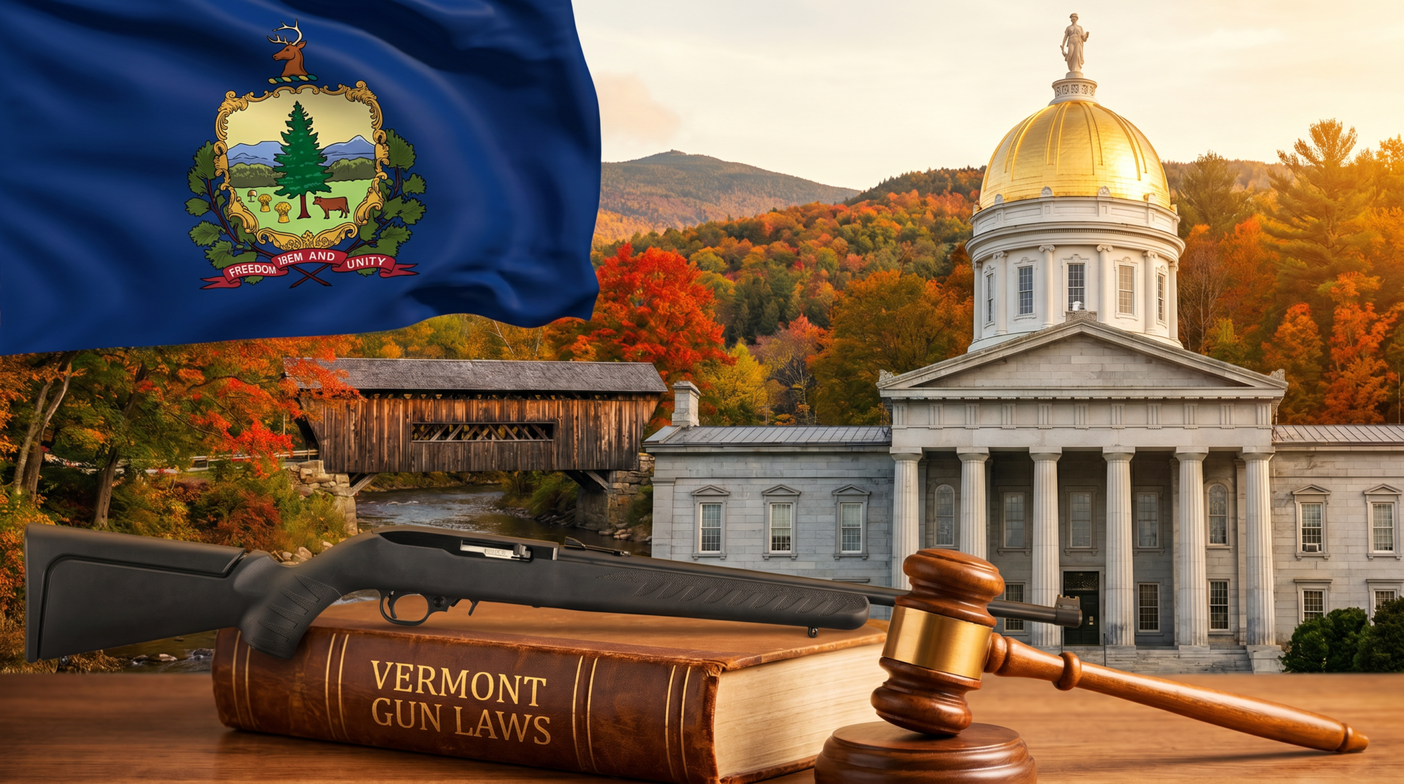 Vermont Gun Laws (2026): Vermont Carry, BG Check &amp; Mag Cap - USA Gun Shop