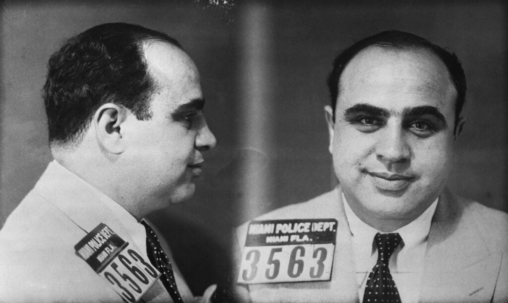 Prohibition Gangster Guns: The Tommy Gun and the Chicago Typewriter 2 1930 photograph of gangster Al Capone