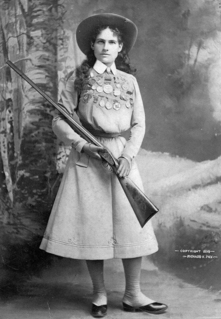 Wild West Outlaw Guns: What Billy the Kid, Jesse James and Wyatt Earp Actually Carried 4 Sharpshooter Annie Oakley, 1899
