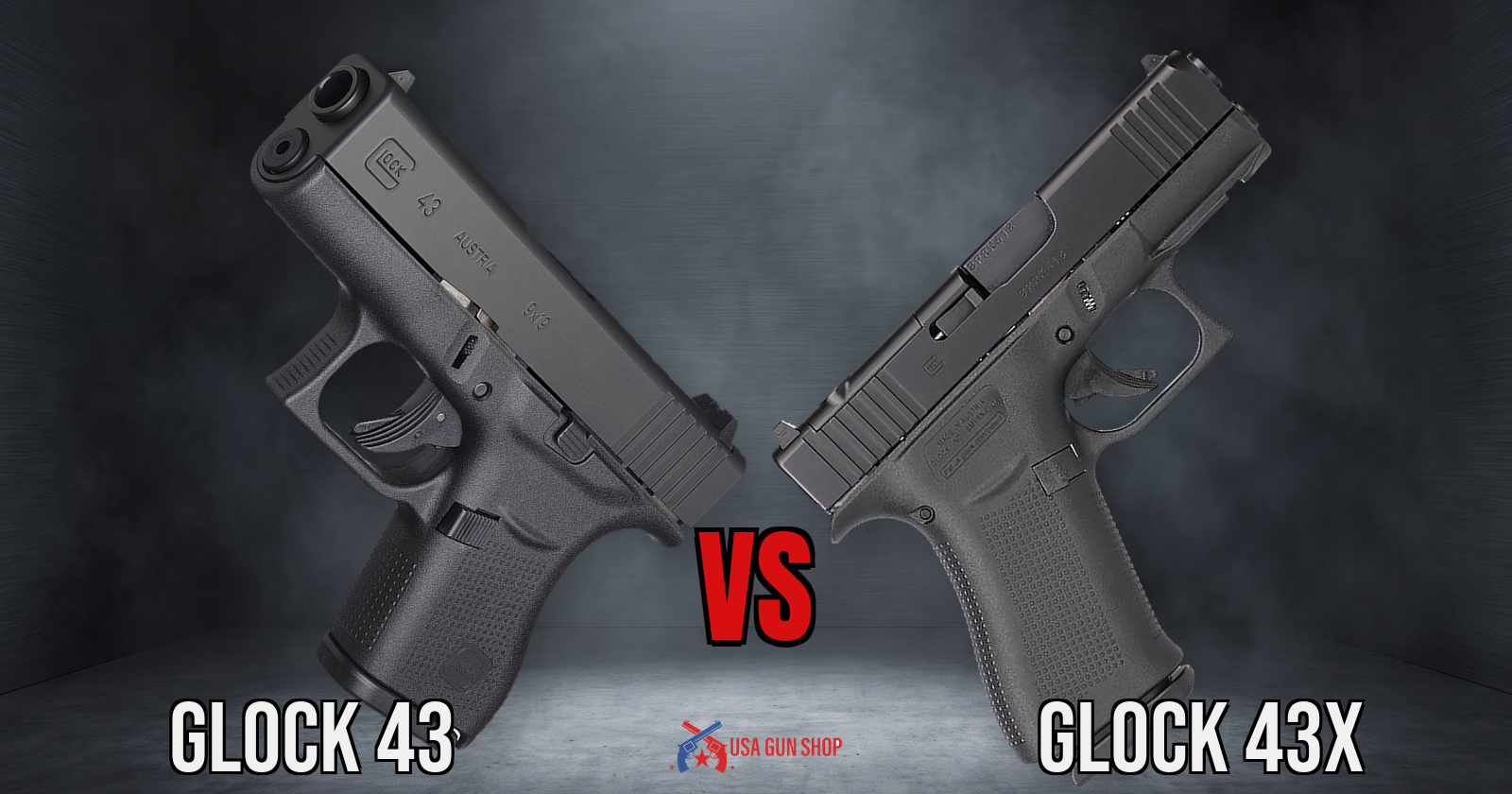 Glock 43 Vs Glock 43x comparison