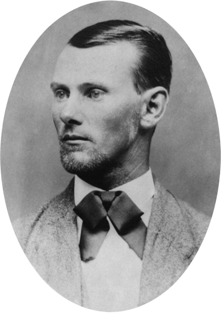 Wild West Outlaw Guns: What Billy the Kid, Jesse James and Wyatt Earp Actually Carried 2 Studio portrait of outlaw Jesse James
