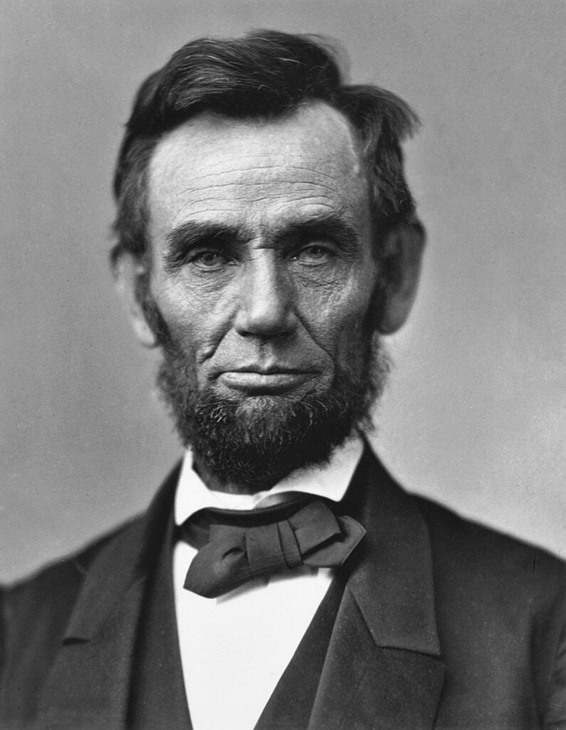 Guns of the Presidents: What They Actually Owned 5 Alexander Gardner's 1863 portrait of Abraham Lincoln.