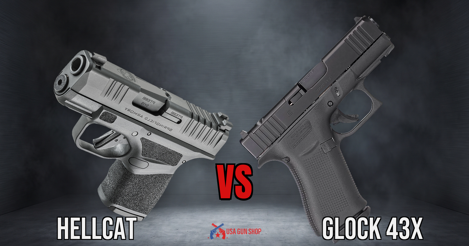 Springfield Hellcat Vs Glock 43x comparison