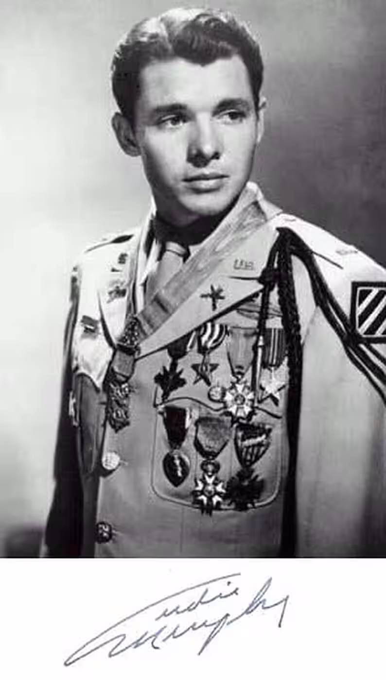 Celebrity Guns: What the Stars Actually Owned 4 War hero and actor Audie Murphy in uniform with medals