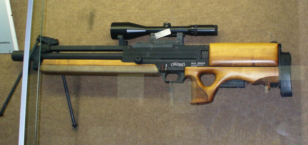 The 7 Rarest Production Guns in the World 3 Walther WA 2000. Photo: Atirador, CC BY-SA 3.0, via Wikimedia Commons.