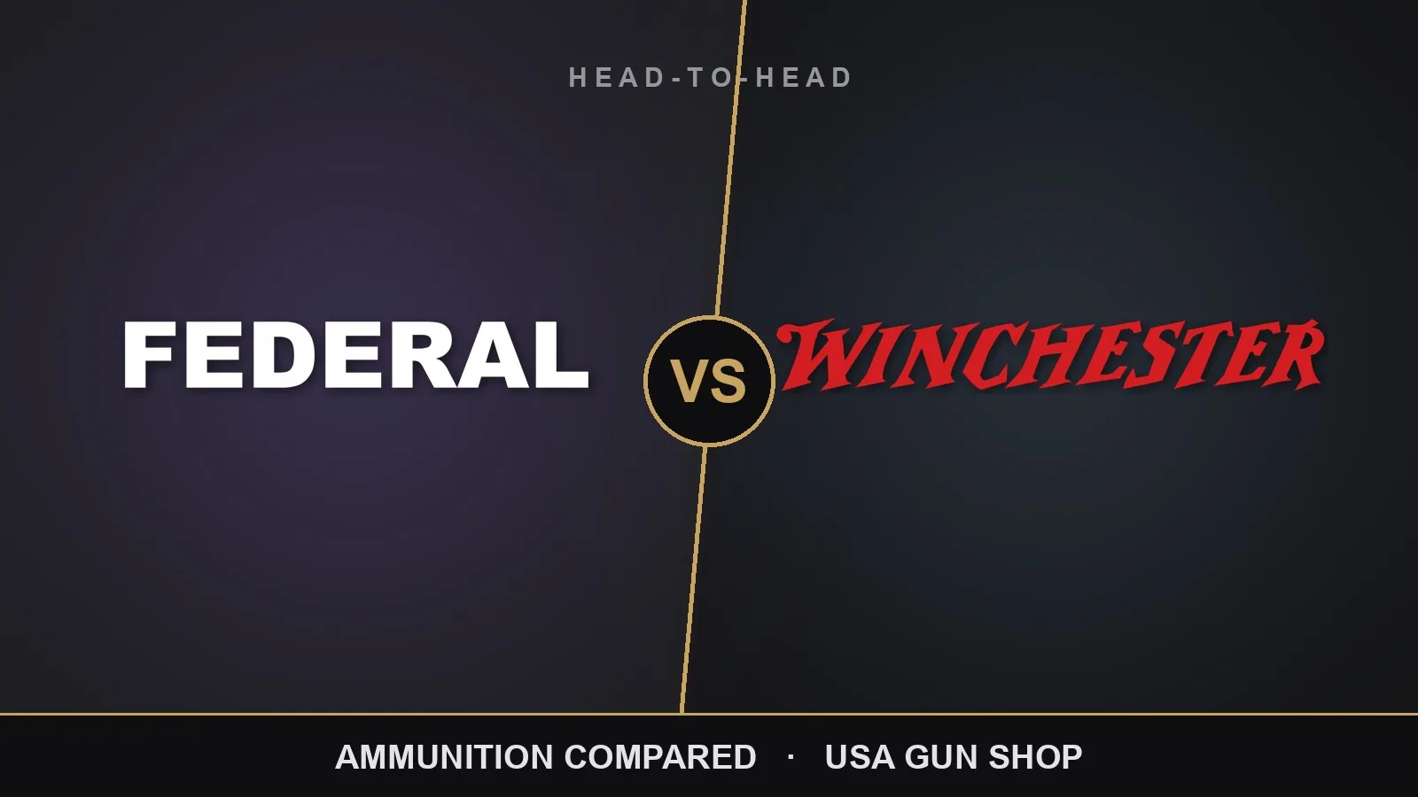 Federal vs Winchester: Ammunition Compared 1 Federal vs Winchester ammunition compared — USA Gun Shop head-to-head