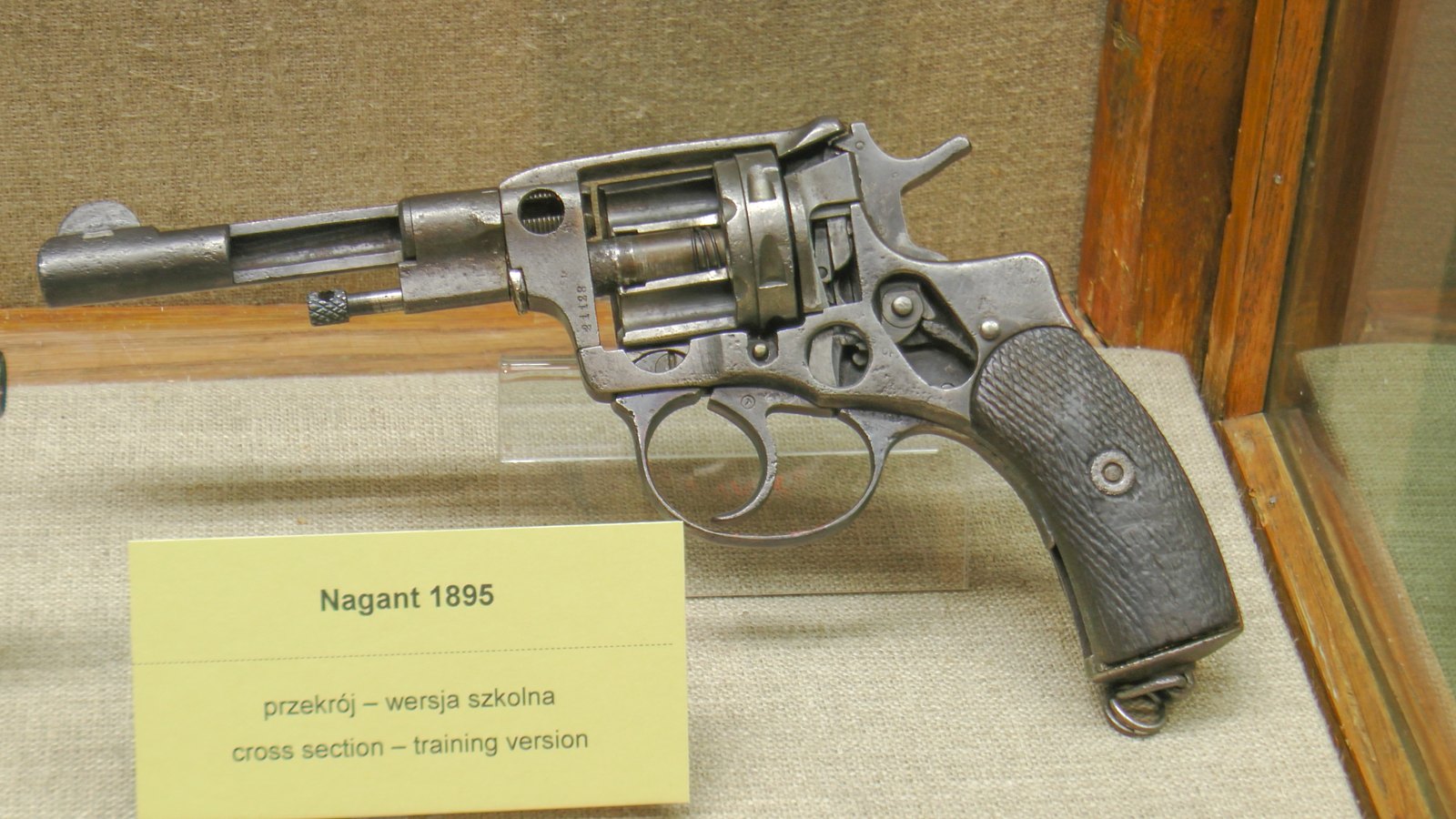 10 Firearms Myths People Still Believe (and the Truth Behind Them) 7 Cutaway Nagant 1895 revolver showing the cylinder and internal lockwork
