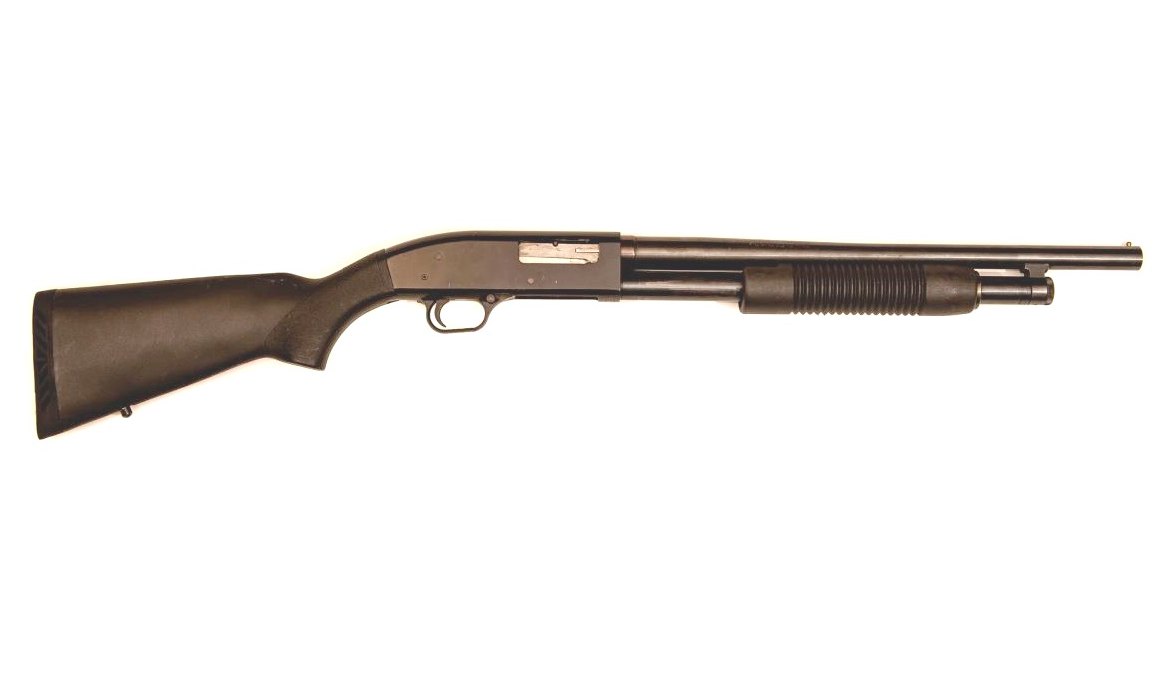 10 Firearms Myths People Still Believe (and the Truth Behind Them) 5 Pump-action 12-gauge shotgun on a white background