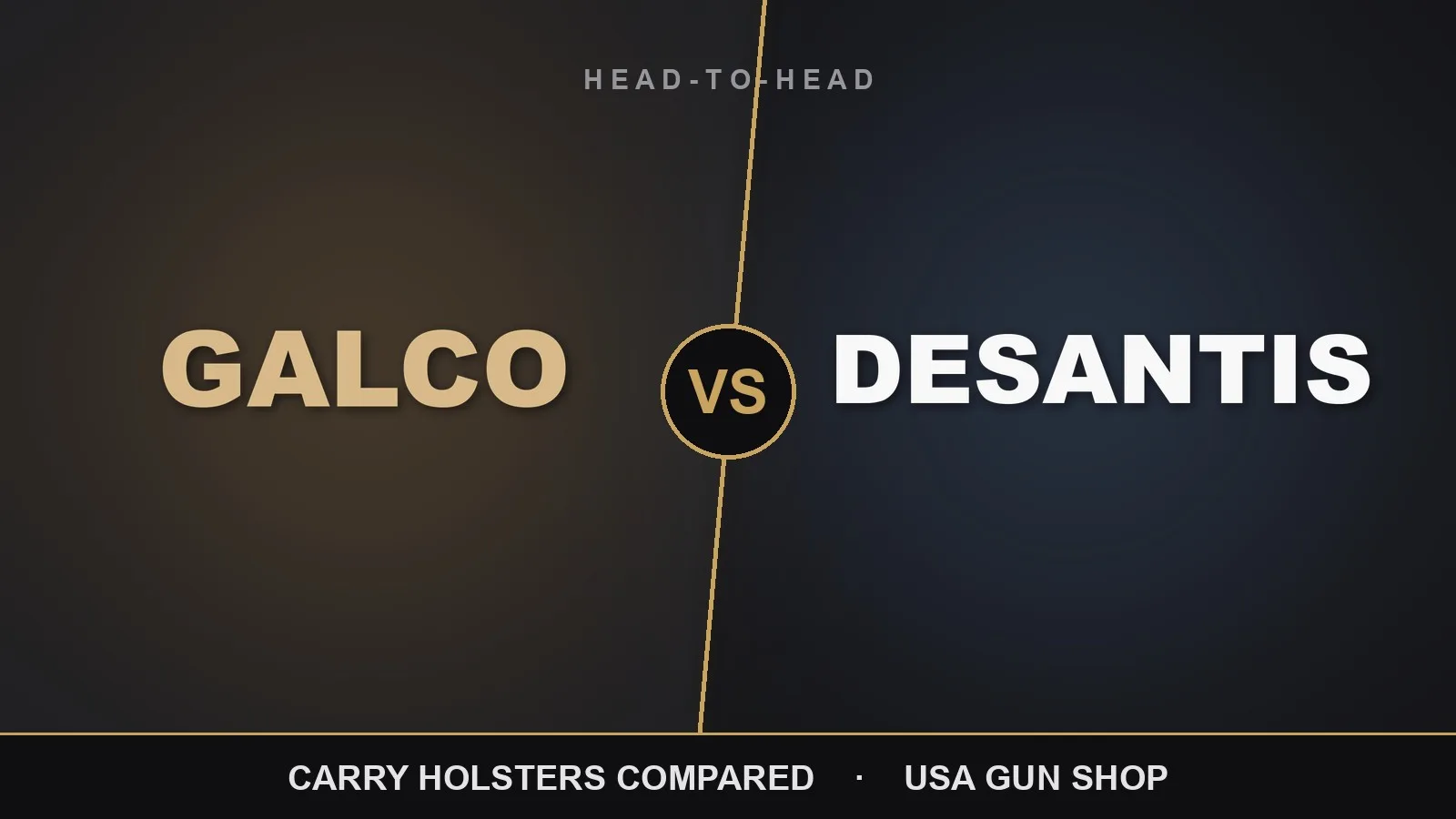 Galco vs DeSantis: Holsters Compared 1 Galco vs DeSantis holsters compared — USA Gun Shop head-to-head