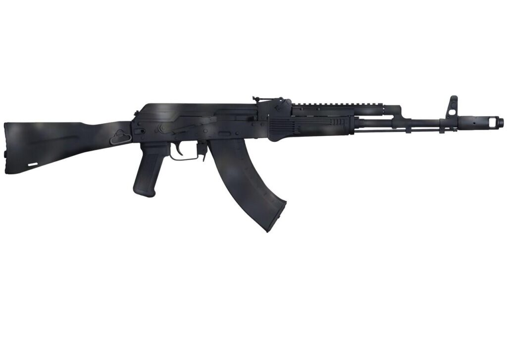 Meridian Trench-103: The Hand-Painted American AK-103 3 The Meridian Trench-103 in the Midnight Varan black hand-applied Cerakote finish