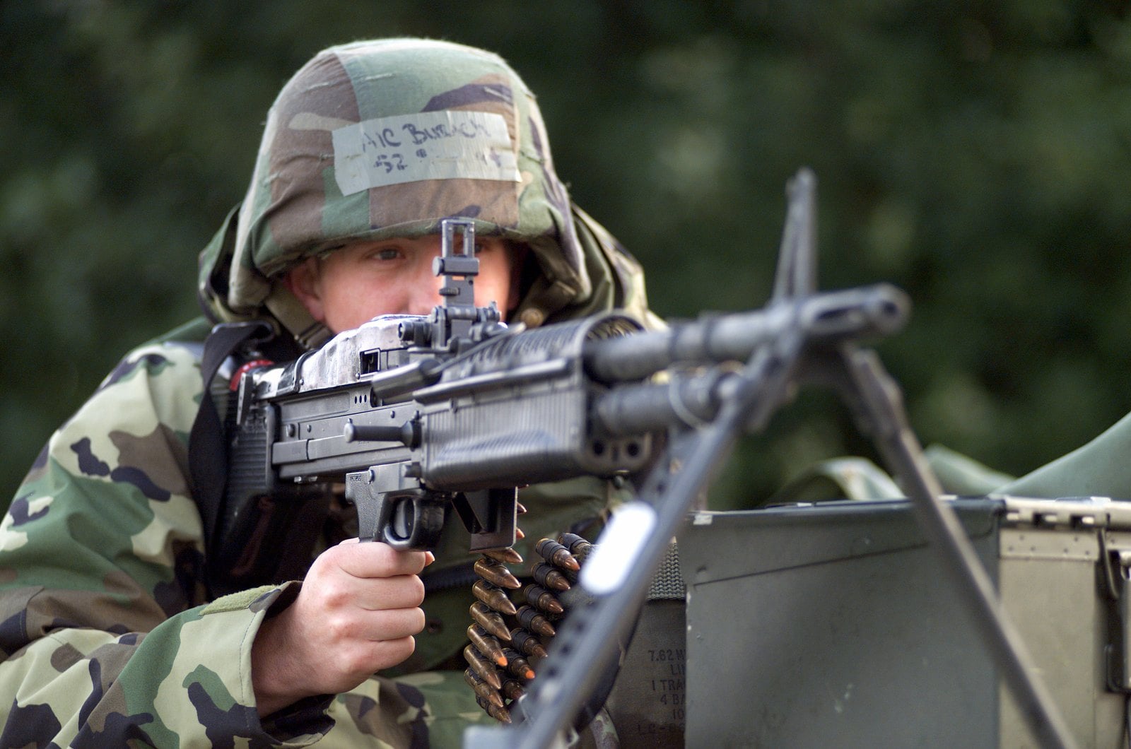 The Real Cost of a Movie Hero's Arsenal (What Iconic Movie Guns Cost) 5 Soldier firing a belt-fed M60 general-purpose machine gun