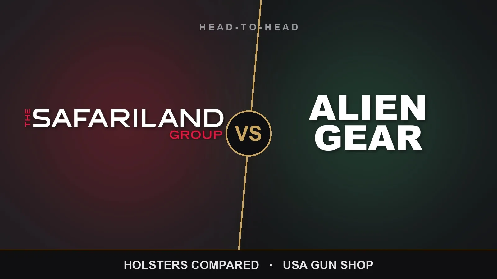 Safariland vs Alien Gear: Holsters Compared 1 Safariland vs Alien Gear holsters compared — USA Gun Shop head-to-head