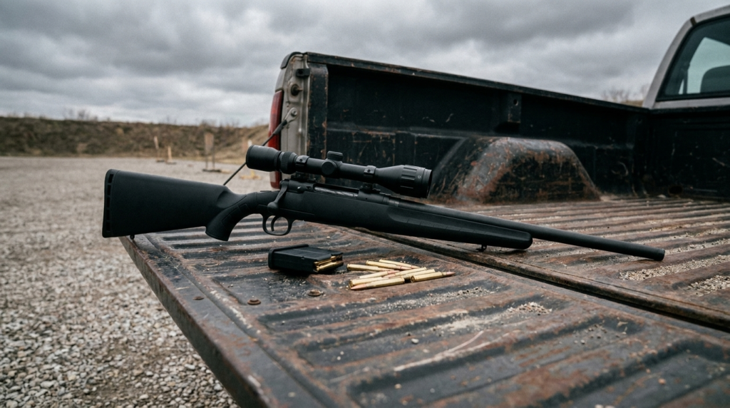 Savage Axis II Review (2026): The Budget Sub-MOA Deer Rifle, Tested 8 Savage Axis II XP in the bed of a pickup truck on an overcast morning
