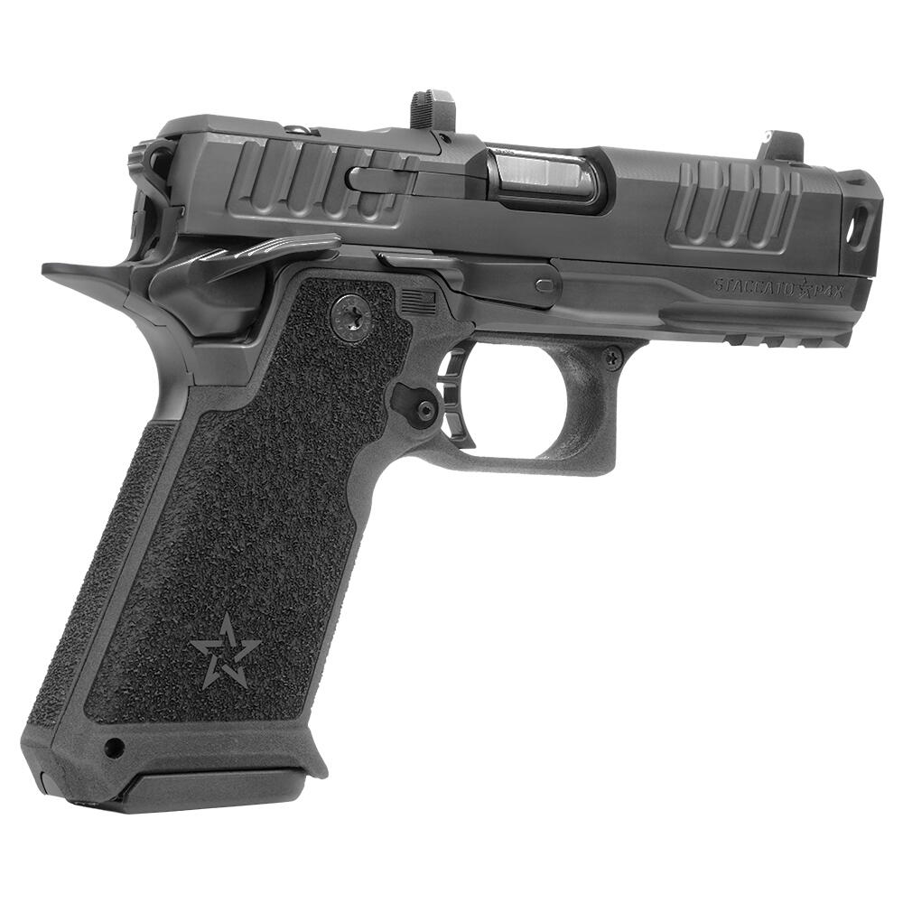 Staccato HD P4X: A Steel-Frame, Compensated 2011 Built for Duty 5 Right three-quarter view of the Staccato HD P4X duty pistol