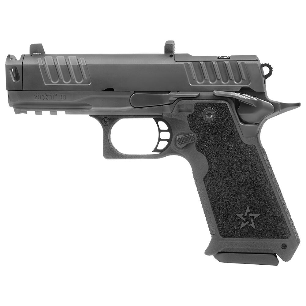 Staccato HD P4X: A Steel-Frame, Compensated 2011 Built for Duty 3 Left-side profile of the Staccato HD P4X steel-frame 2011 pistol