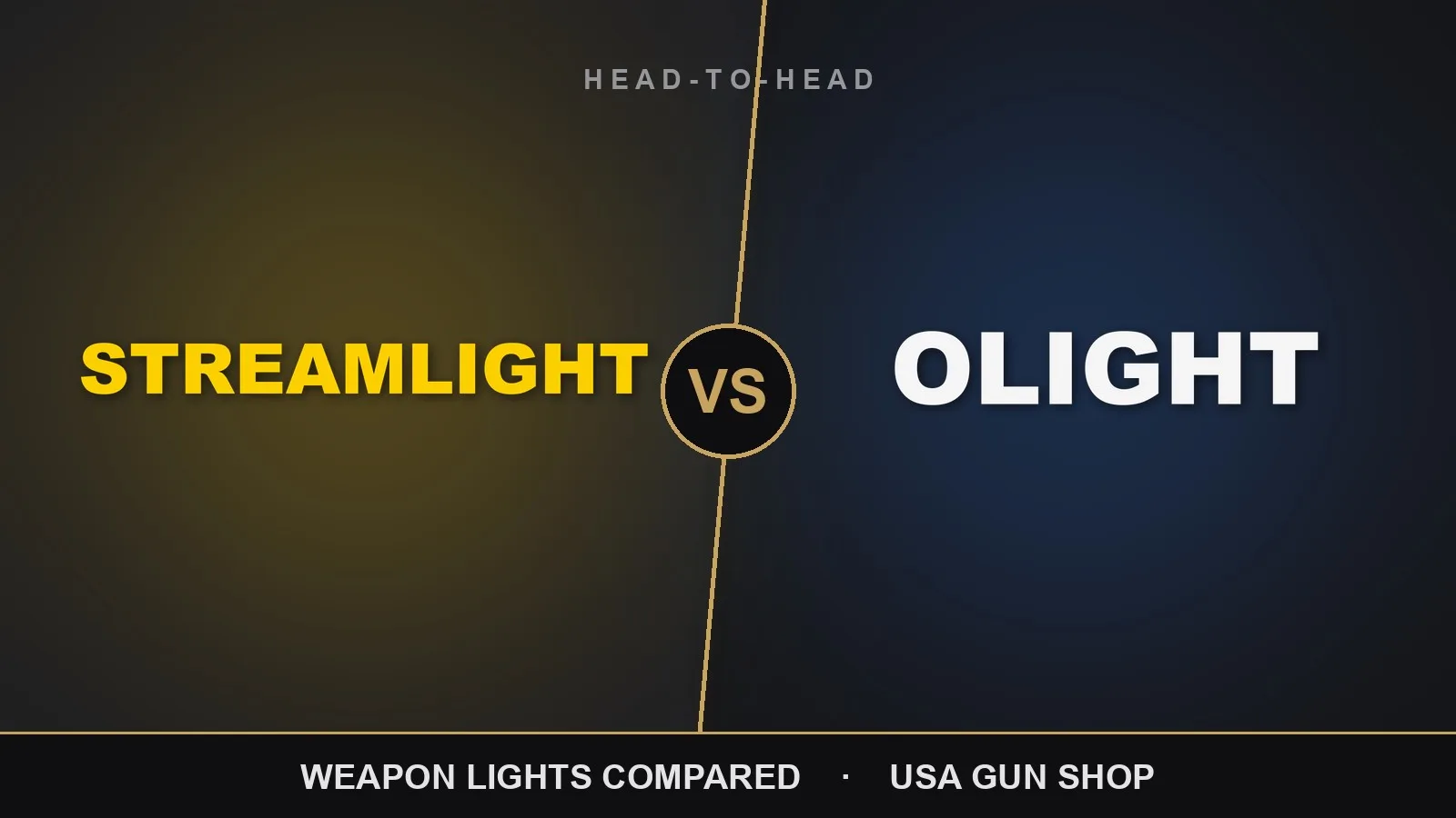 Streamlight vs Olight weapon lights compared