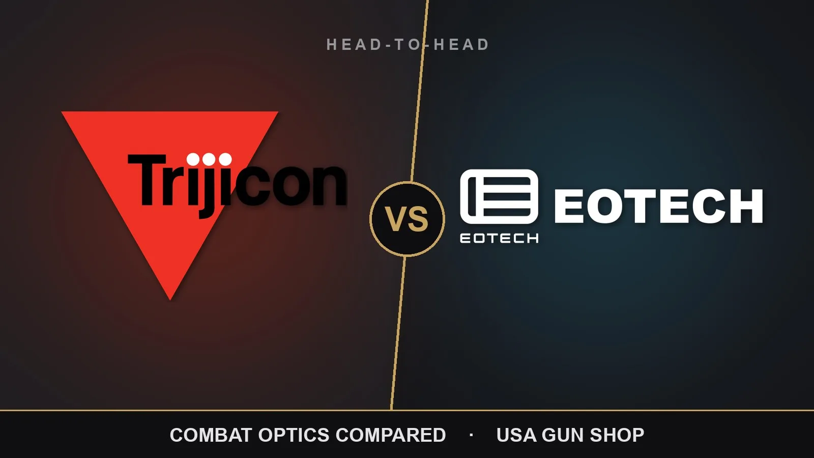 Trijicon vs EOTech: Optics Compared 1 Trijicon vs EOTech combat optics compared — USA Gun Shop head-to-head