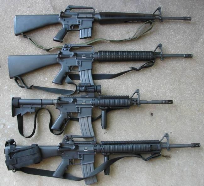 US Service Rifles: Every Standard-Issue Rifle From 1903 to the M7 2 The M16 rifle family lineup: M16A1, M16A2, M4 carbine and M16A4